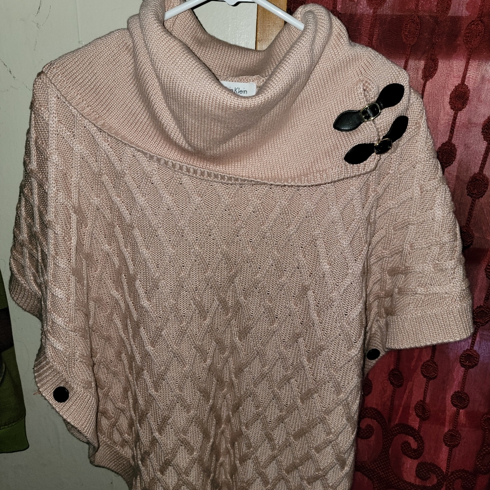 Calvin klein poncho sweater